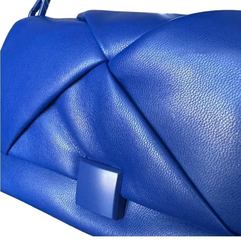 A New Day Mini Flap Satchel Handbag Blue new